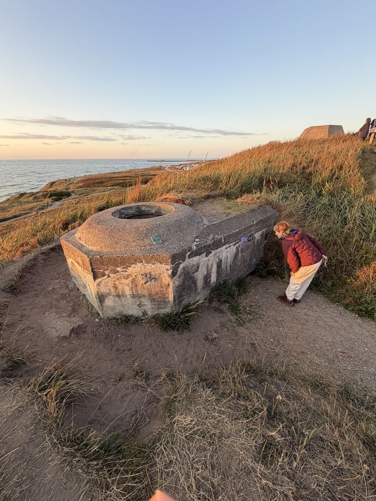 Búnker de la Segunda Guerra Mundial en los acantilados de Hirtshals