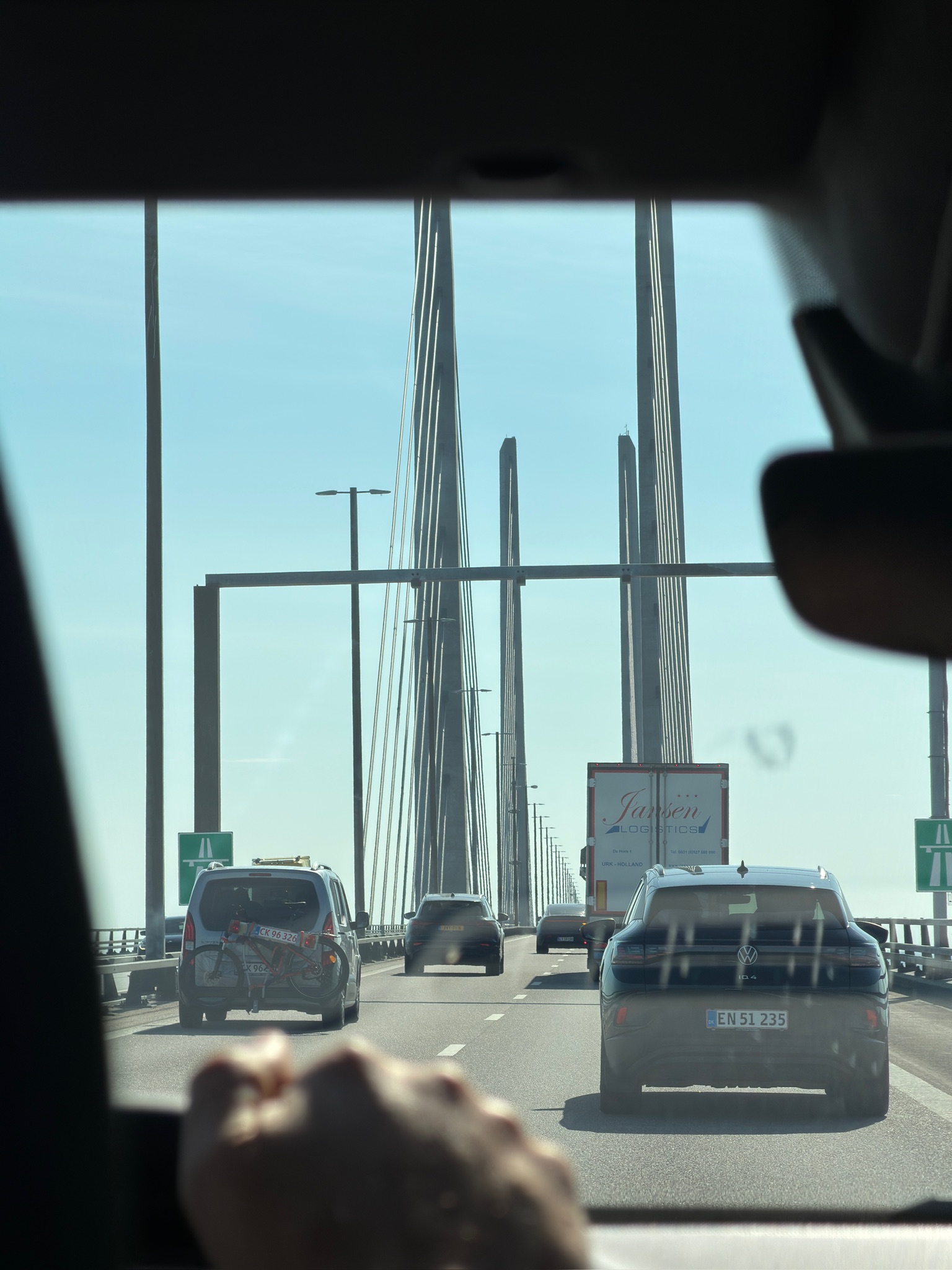 Peaje del puente de Öresund hacia Malmö